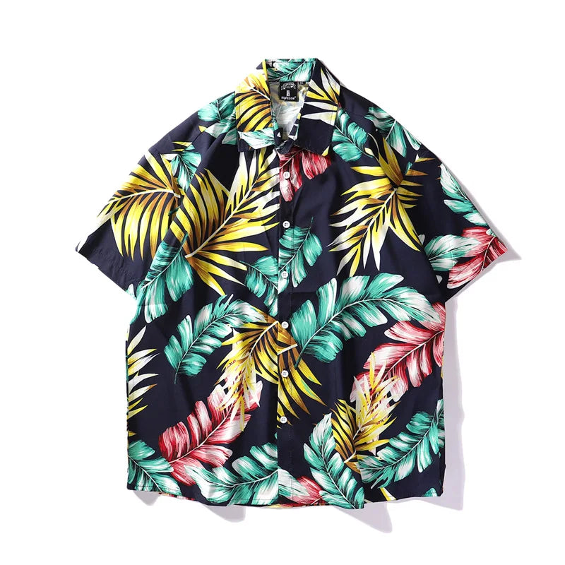 Wholesale Quality Short Sleeve Casual Shirt 100% Cotton Breathable Eco-Friendly Summer Resort Shirt 2022 Cheap Price