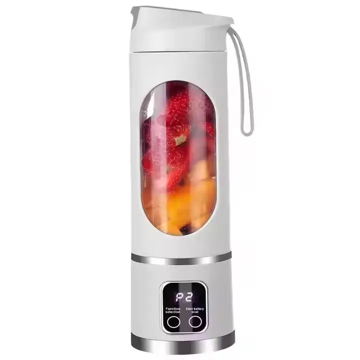Hot Sale 450ml Rechargeable Portable Juicer Blender Freshly Squeezed Juice Mixer Personal Safety 12 Blades Mini Juicer