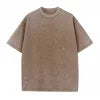 Custom Embroidered 230g Polyester/Cotton Washed Regular Fit T-shirt A3