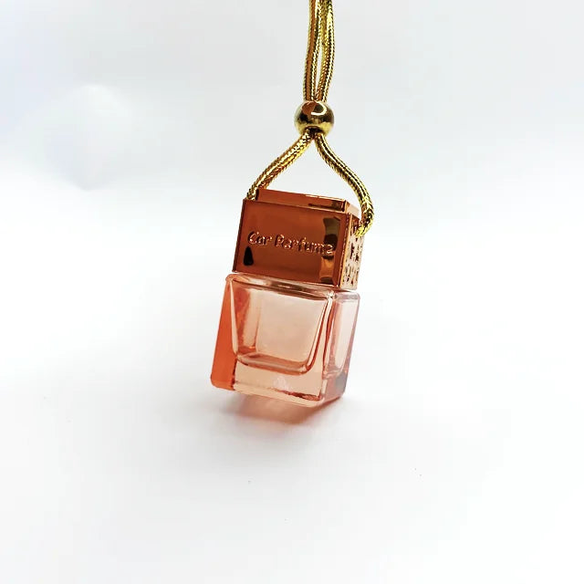 Custom Color Empty Car Perfume Bottle 8ml Glass Hanging Diffuser Air Freshener Bottles