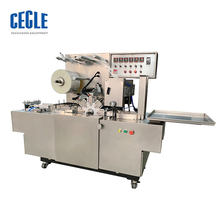 CW-230 Automatic Cosmetic Box Cellophane Wrapping Machine for Different Boxes, Perfume Boxes, Condom Boxes
