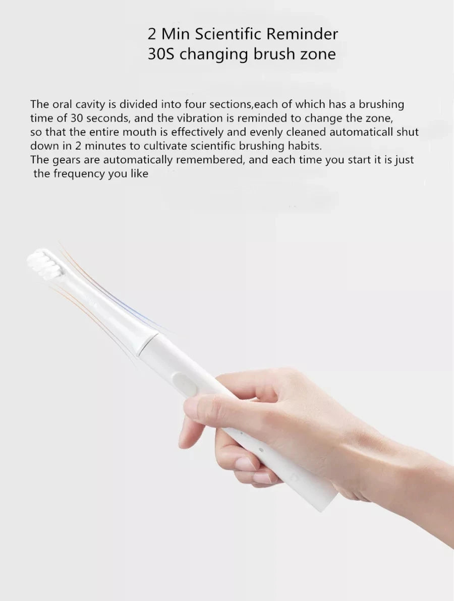 Original Mijia T100 Electric Toothbrush Head Ultrasonic Rechargeable Soft Головка зубной щетки Toothbrush Replace For Mijia T100