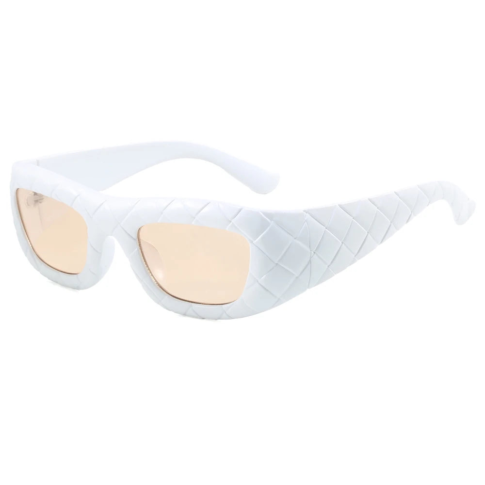 Superhot Eyewear 20524 Fashion 2024 Retro Y2K Rectangle UV400 Outdoor Vacation Shades Sunglasses