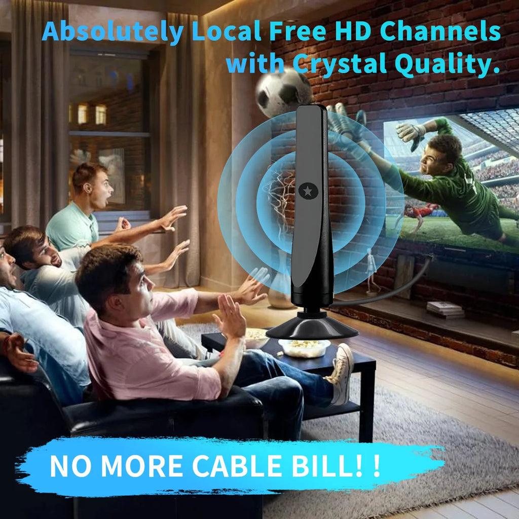 New 4K DTMB Digital TV Antenna Receiver Indoor and Outdoor HD Terrestrial Wave HDTV Antenna with Vertical Polarization