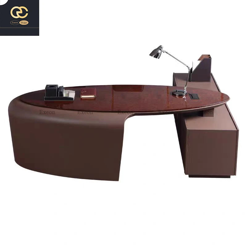 High-end Italian Luxury Design Solid Wood Table High-end Villa Home Learn Luxury Table