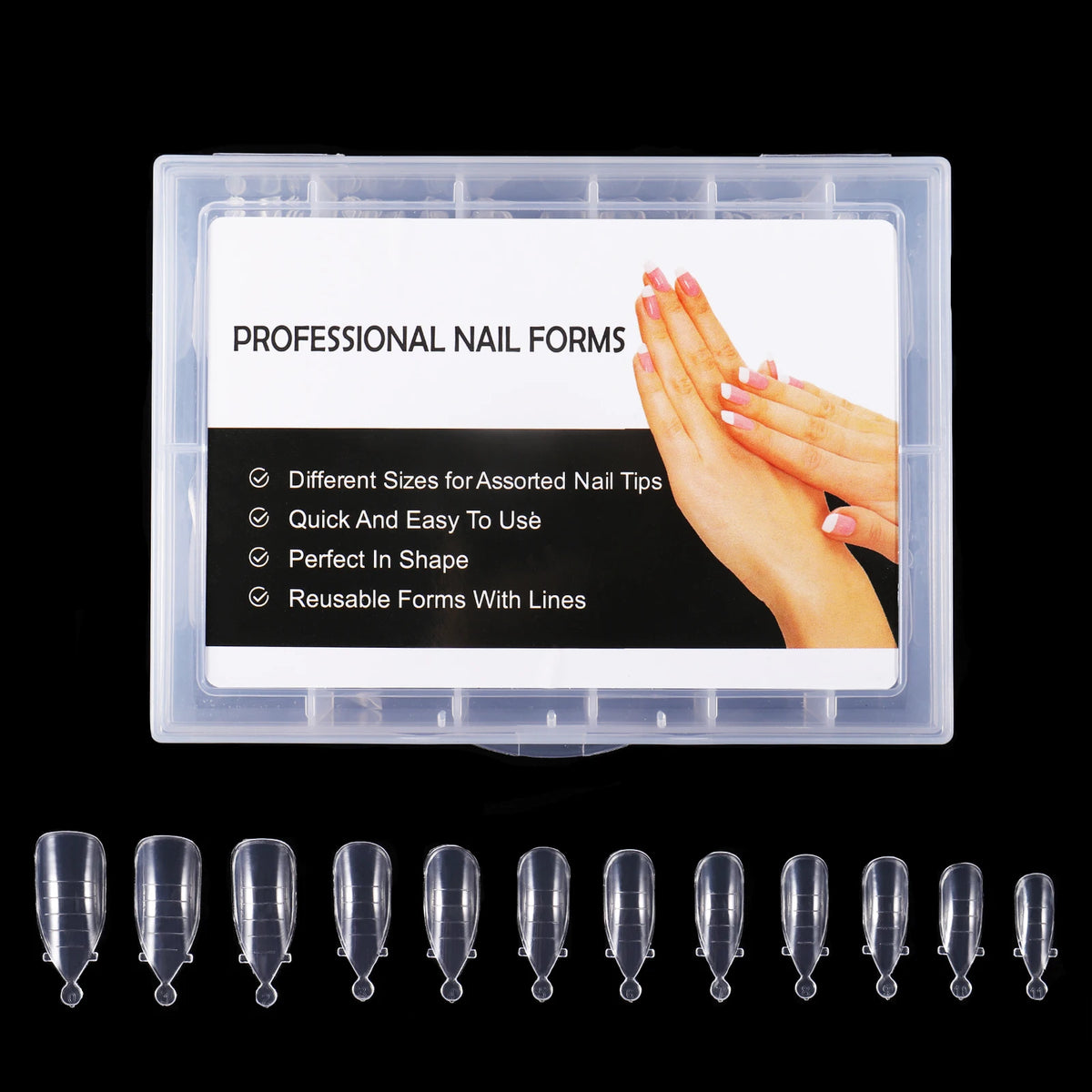 BNG Top Forms for Nails Dual Forms Nails Forms for Extension Full Cover Quick Building Gel Mold Tips Poly Nail Gel Mold