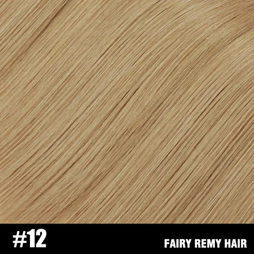 Fairy Remy Hair 20-22" Remy Keratin Flat Tip Human Hair Extensions Straight Capsules Natural Pre Bonded Hair 0.8g/Strand