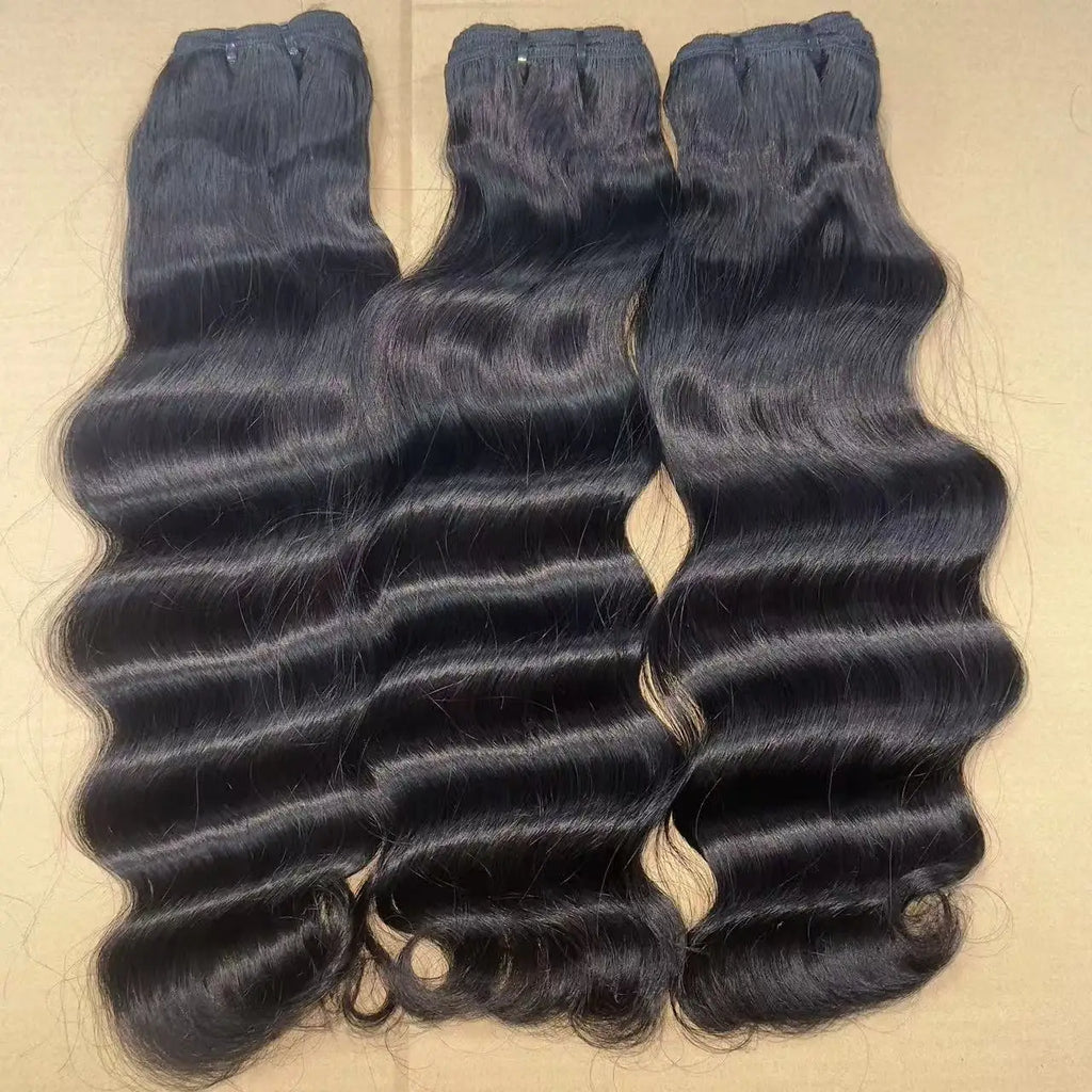 10-24 Inch  Wholesale Body Wave Hair Bundles Raw Vietnamese Hair Double Drawn Raw Bundles Human Hair Vendor
