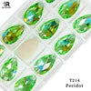 Super Shiny Multi-Color Glass Stone Sew-On Rhinestones for Evening Dress Necklace Earrings Bag Shoes-Special Shape Technique