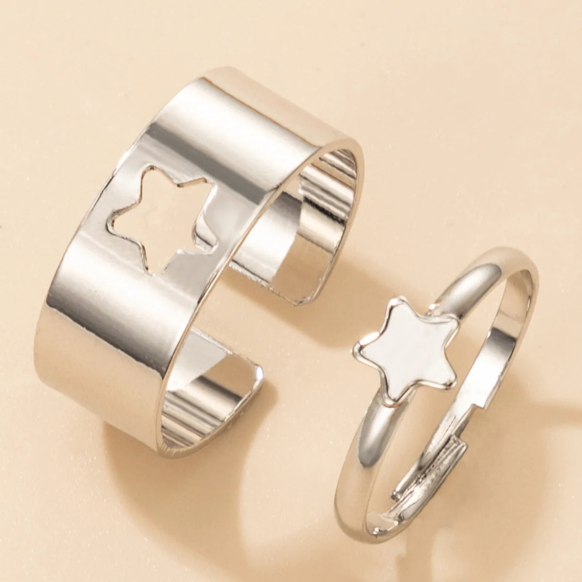 Trendy Gold Butterfly Rings for Women Men Lover Couple Rings Set Friendship Engagement Wedding Open Rings N2203181