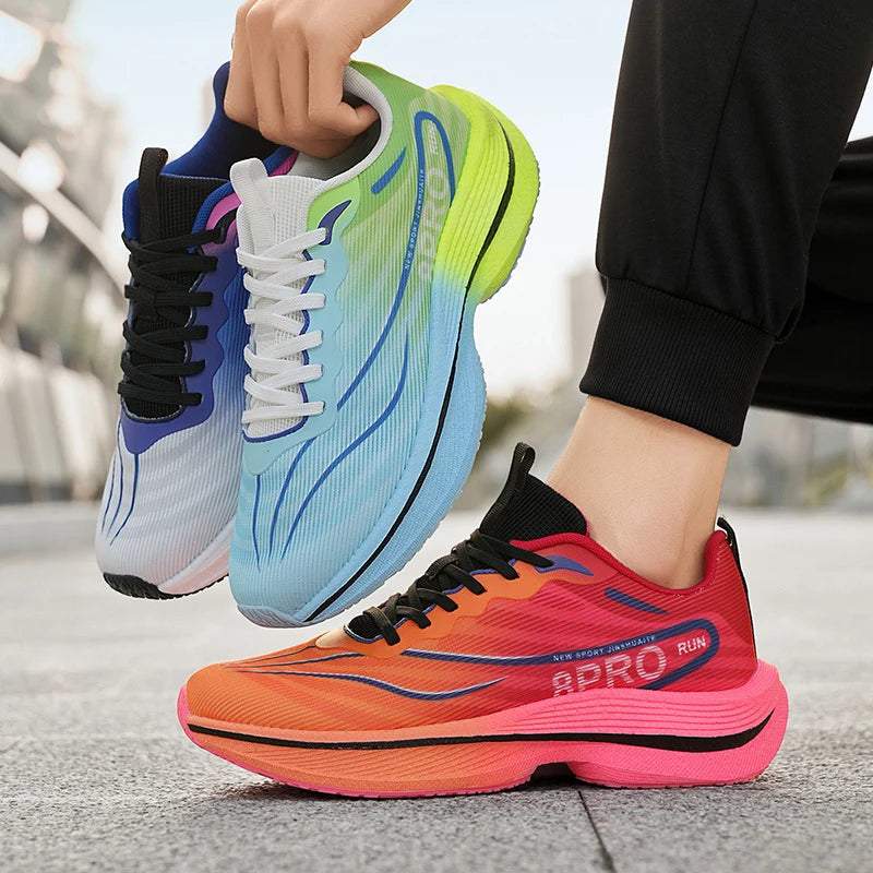 Men's Women's Road Running Shoes Jogger Jogging Sneakers Track Trail Running Shoes Running Minimal Canvas Air Mesh Athletic