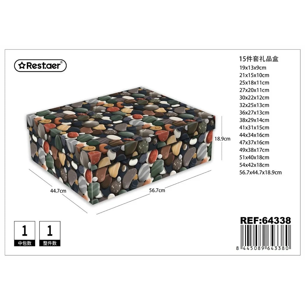 Cardboard box 15 pieces 56.7x44.7x18.9 cm - Gift items and boxes