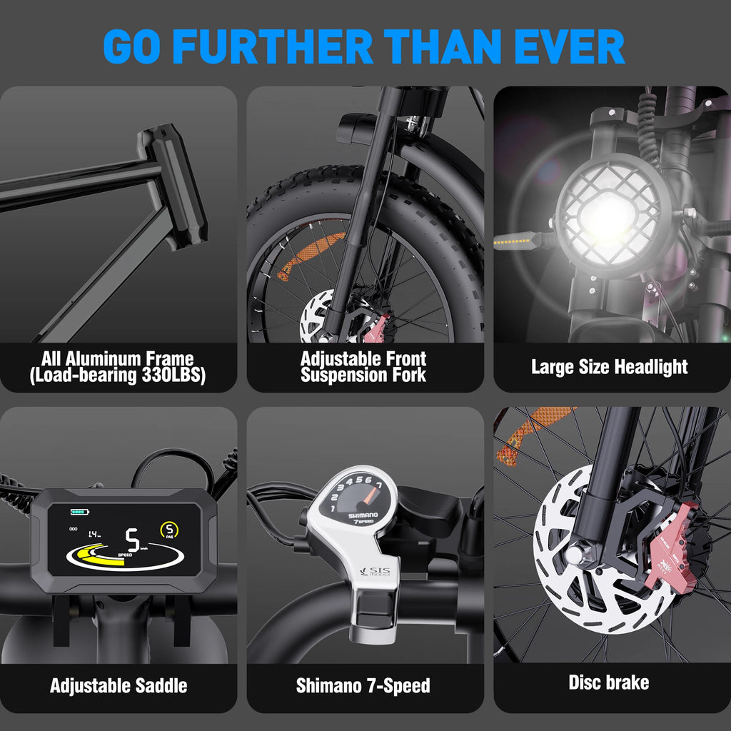 US Free Shipping Yvy Ridstar Q20pro 52V 40AH Dual Motor Electric Bicycle Electric Mountain Dirt Bikes Fat Tire EBike for Adults