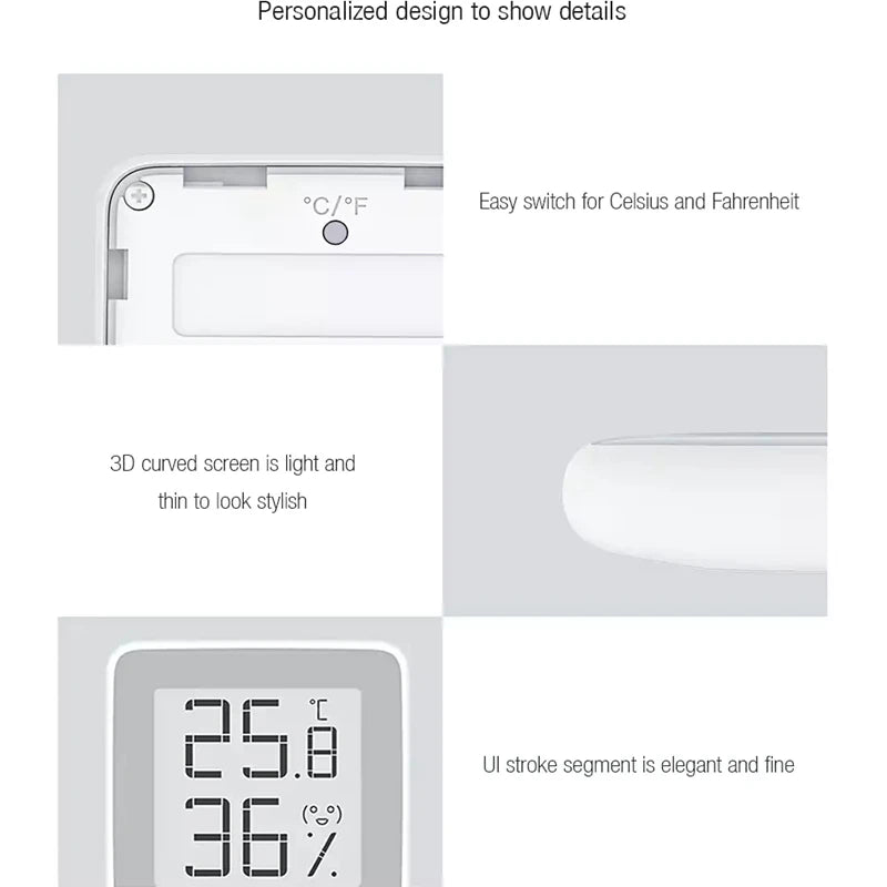 Youpin MiaoMiaoCe E-Link INK Screen Digital Moisture Meter High-Precision Thermometer Temperature Humidity Sensor
