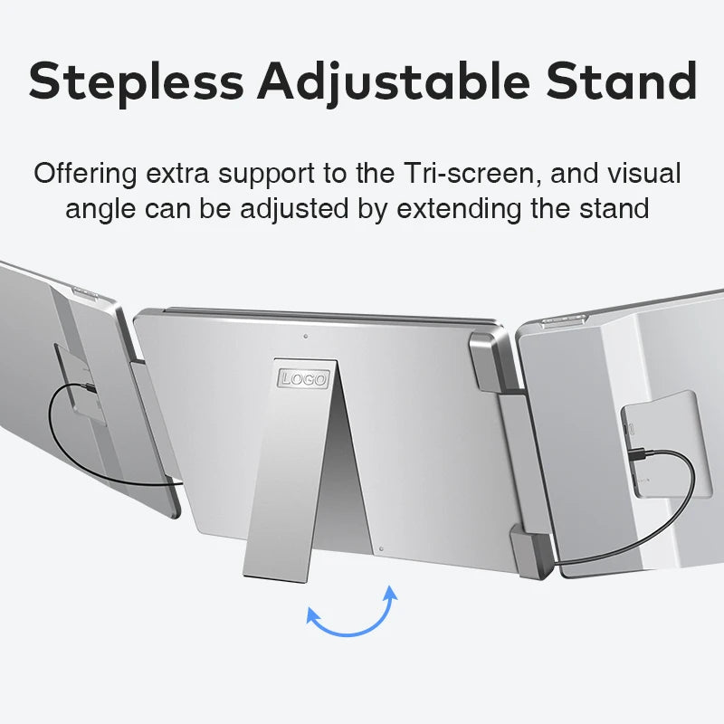 trending product 2026 portable monitor 16 inch screen extender laptop plug & play 360° rotation triple monitor for laptop use