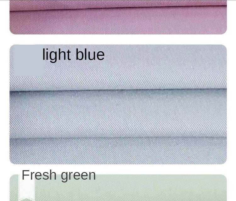 Denim Fabric By The Meter for Sewing Jeans Clothing Coats Dresses Thickened Colored Twill Cotton Handmade Cloth Plain Black Blue