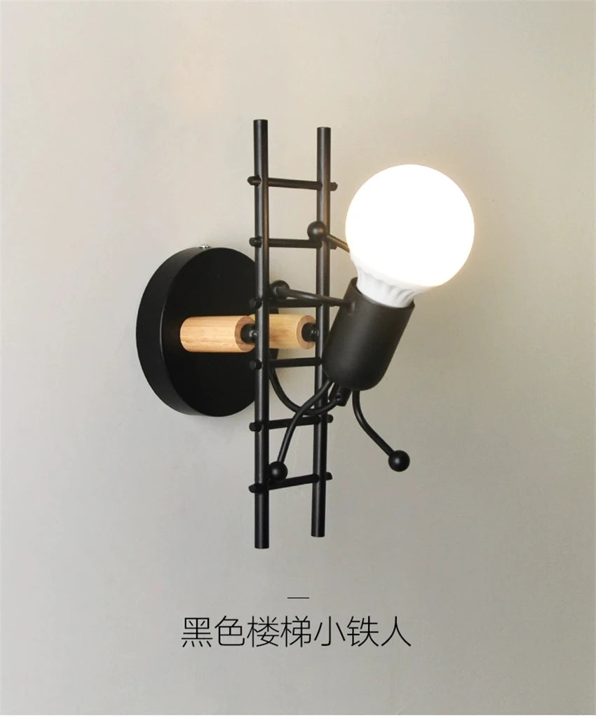 Nordic Climbing Stairs Wall Lights Living Room Home Decoration Bedroom Lamp aisle Corridor Children's Room Bedside Wall Lamps