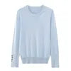 KAR&OT ZA 2024 Autumn New Fashion Temperament All-match Pullover Round Neck Long-sleeved Knitted Sweater 8851170