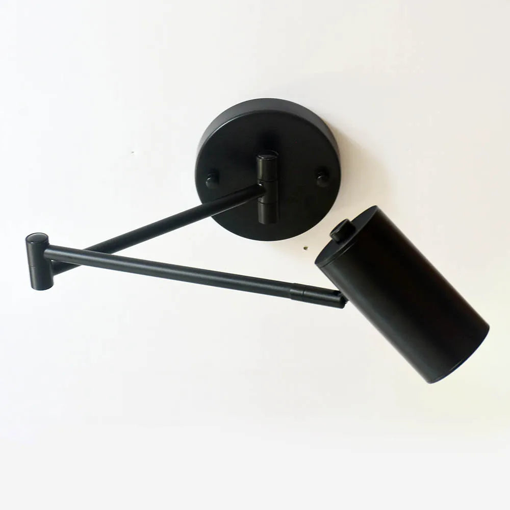 Modern Adjustable Swing Long Arm LED Wall Lamps Touch Sensor Internal Wall Washer Household Bedside Switch Decor Sconce Lights