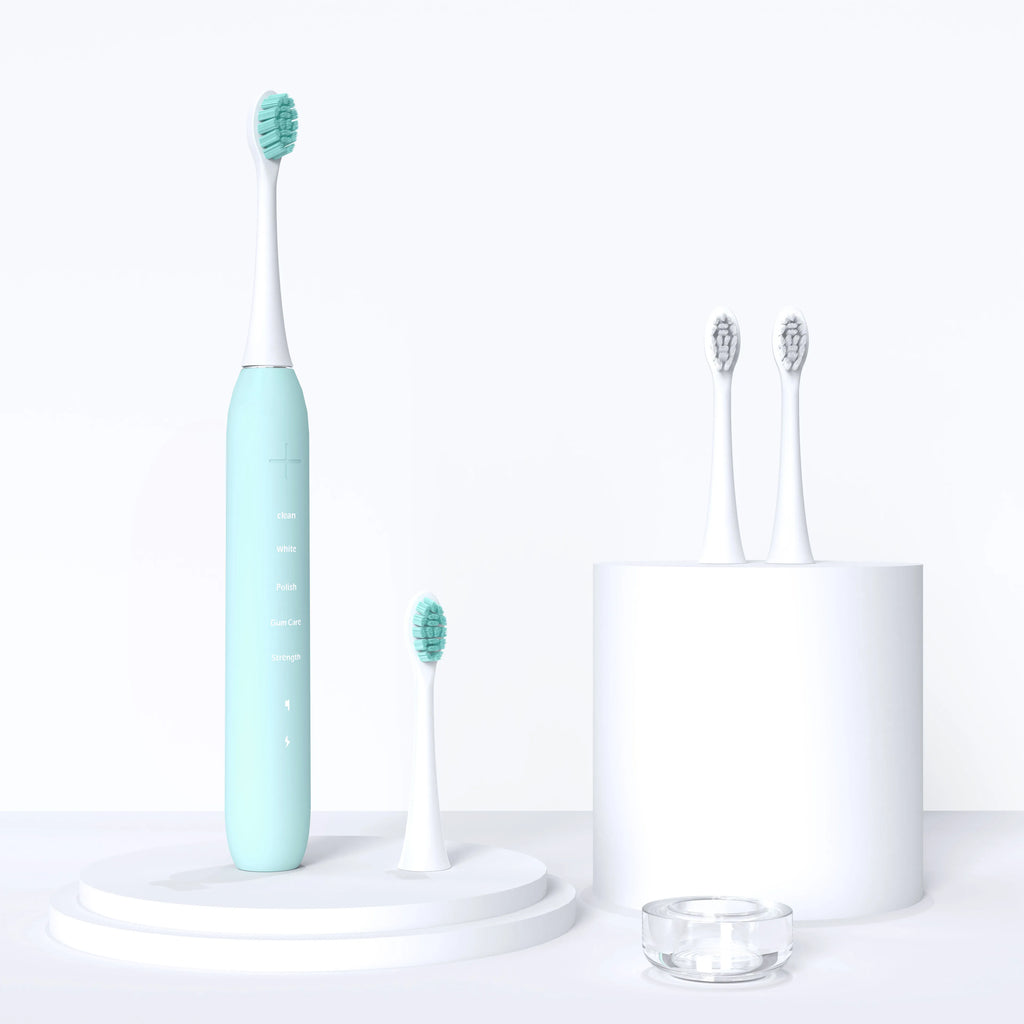 Rechargeable IPX8 OEM Custom Black Wireless Automatic Whitening Sonic Electric Toothbrush 4 Modes