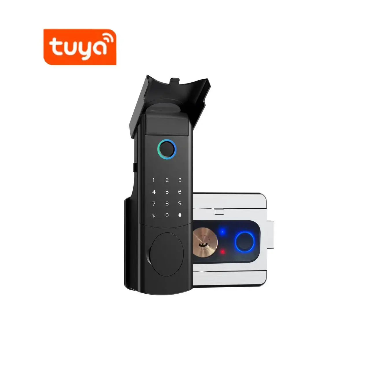Outdoor Weatherproof Wireless Electric Gate Smart Lock 4G Combination Digital Wood Door Fence Mobile App Wood Latch Enclosure