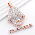 Starspire Jewels 925 Sterling Silver Hip Hop Skull Pendant Emerald Cut Moissanite Iced Charm Unisex Statement Necklace Jewelry