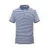 2024 Men's Trend Striped Printed Pullover Polo Shirts Stripe Polo Knit Sweater 200g Polo Sublime