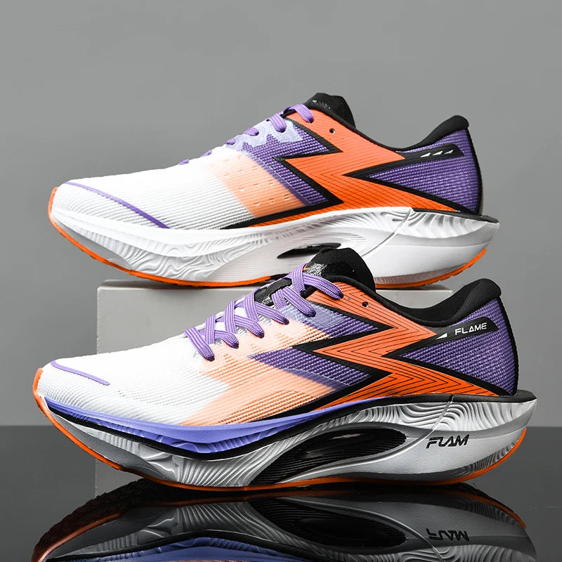 2026 LA Latest Laufschuhe Herren Carbon Fiber Flame Mesh Casual Walking Sneakers Blank Men Breathable Custom Women Running Shoes