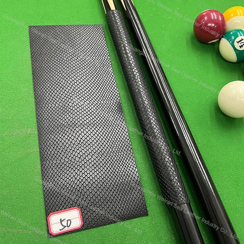 Genuine Cow Skin Pool Billiards Cue Grips Non-Slip Protective Sleeve Wrap with Different Print Pattern Genuine Leather Club Wrap
