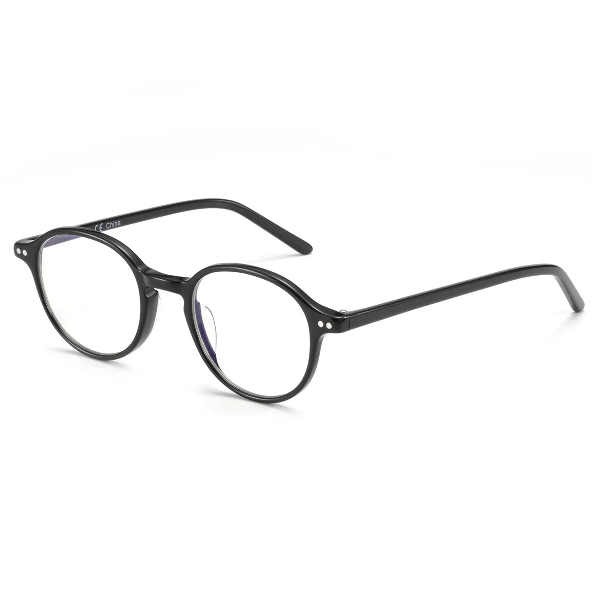 ZENOTTIC XS Size Unisex Ultralight Acetate Small Round Eyewear Anti Blue Light Blocking Computer Glasses Fashion Optical Frame