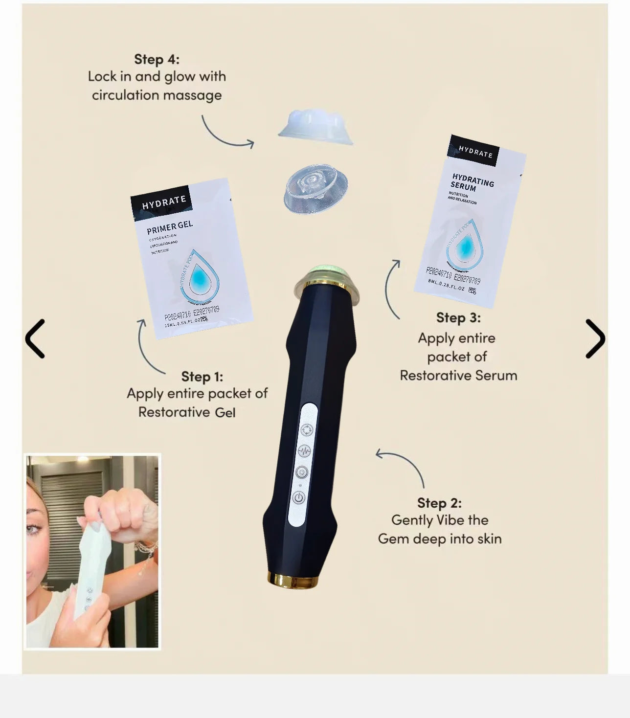3 in 1 CO2 Oxygen Pods Bubble Machine Treatment Kit Exfoliation and Lightening Serum