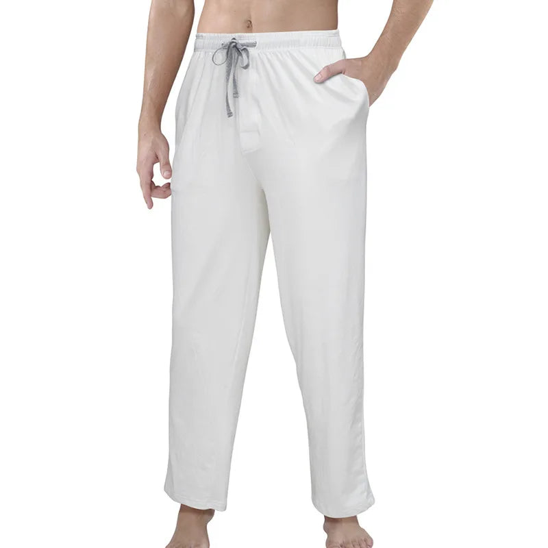 New Homewear Men's Comfortable Pants Home Casual Sleepwear Trousers Sports Yoga Casual Solid Pants