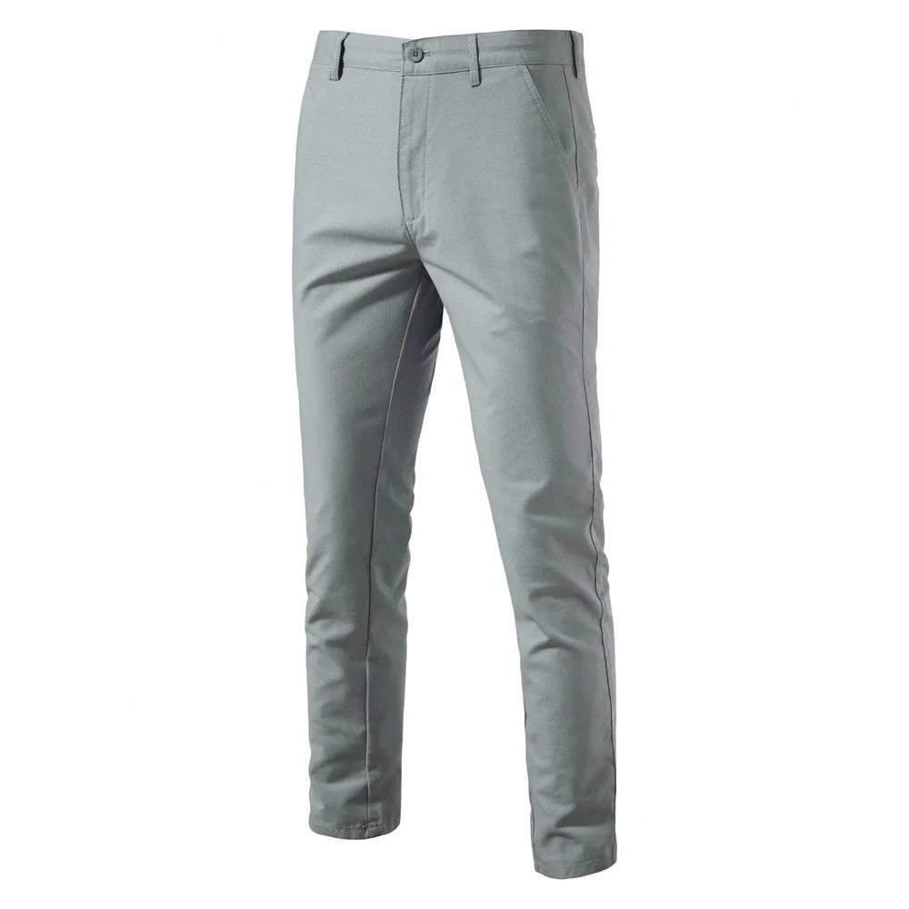 Wholesale New Breathable Straight Youth Solid Color Versatile Men's Pants Sehe Fashion