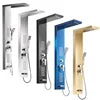 Modern OEM ODM DIY Customized Wall Mounted Bathroom Shower Faucet Mixer Tap Stainless Steel SPA Back Jet Massage Shower Panel