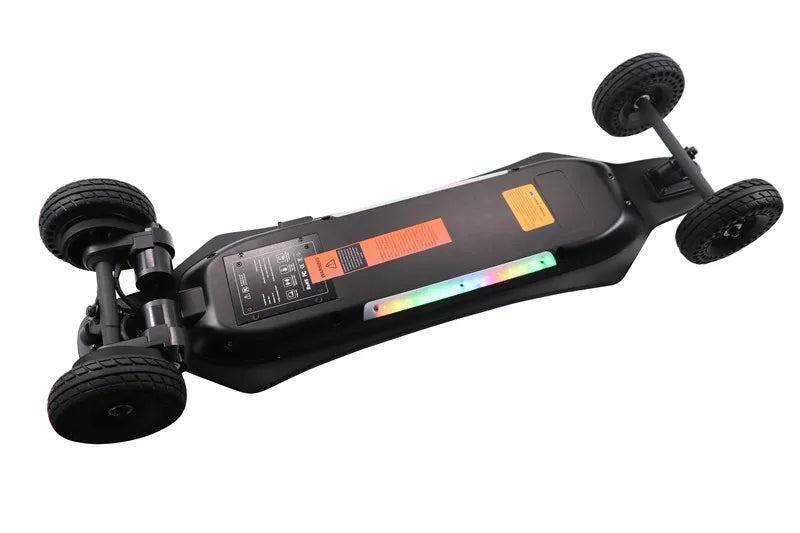 2021 China Factory New Product Drop Shipping Dual Belt Drive 4 Wheel Off Road Electronic Skate Board Electric Skateboard