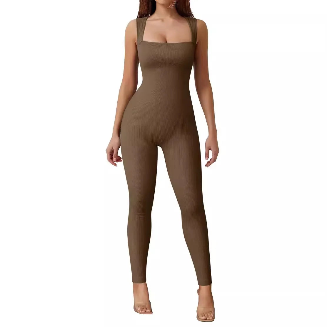 Women's Fitness Suit Short Sleeves Backless Hip-Lifting Slimming Sports Jumpsuit Body Training Aerial Plus Size Sports Clothing