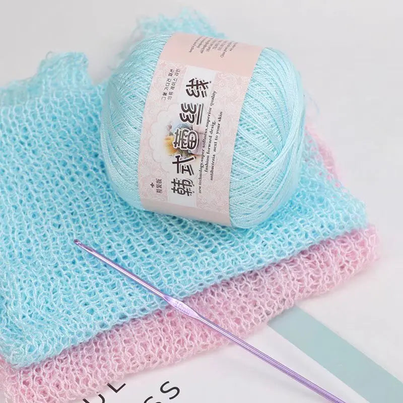 Korean Handmade Knitted Sweater Coaster Jacket DIY Baby Pure Cotton Yarn Carded Dyed Anti-Pilling