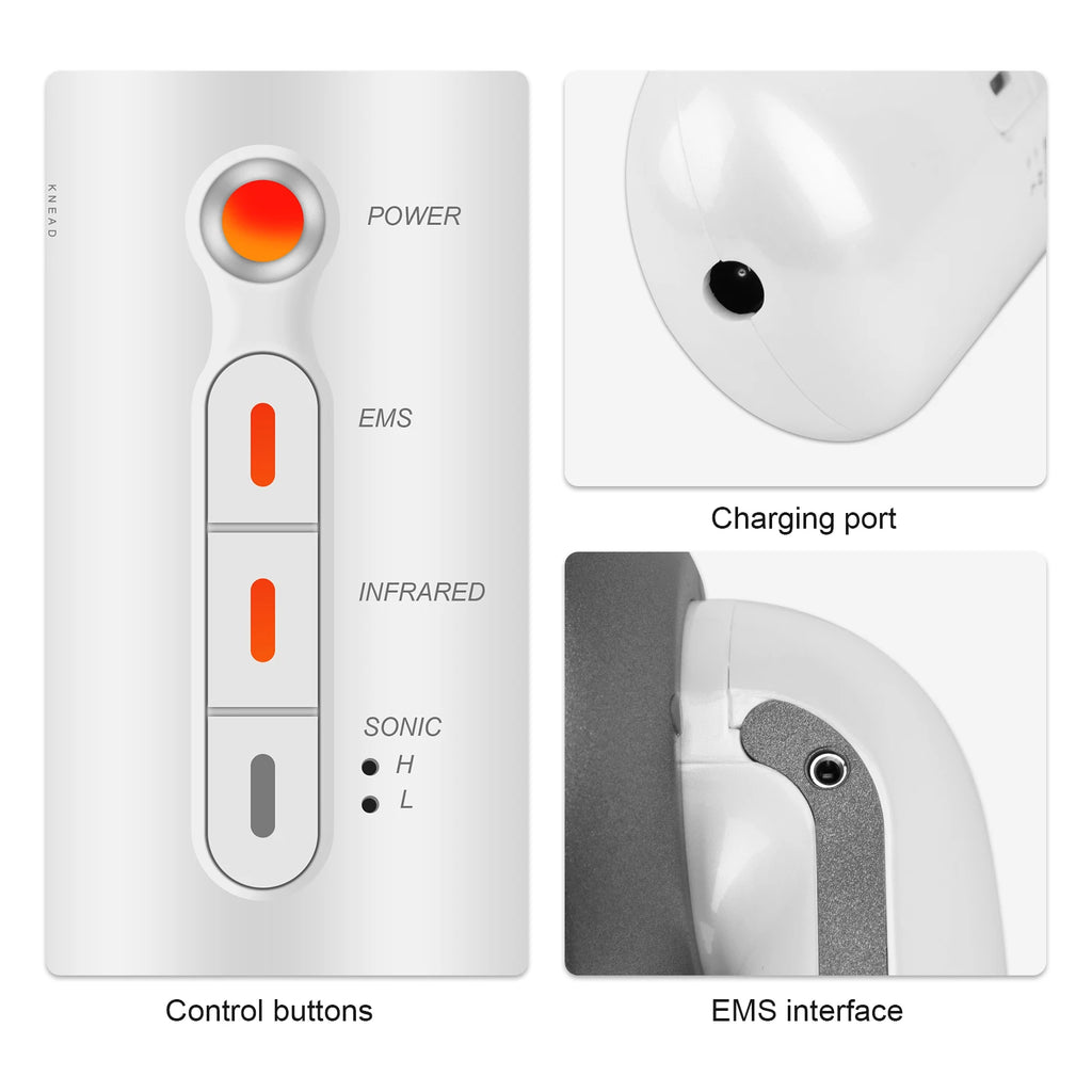 6 IN 1 Body Shape Massager EMS ultrasonic Slimming Gel Cream Infrared 1Mhz Ultrasound Cavitation Fat Burner Bar Weight Loss Tool