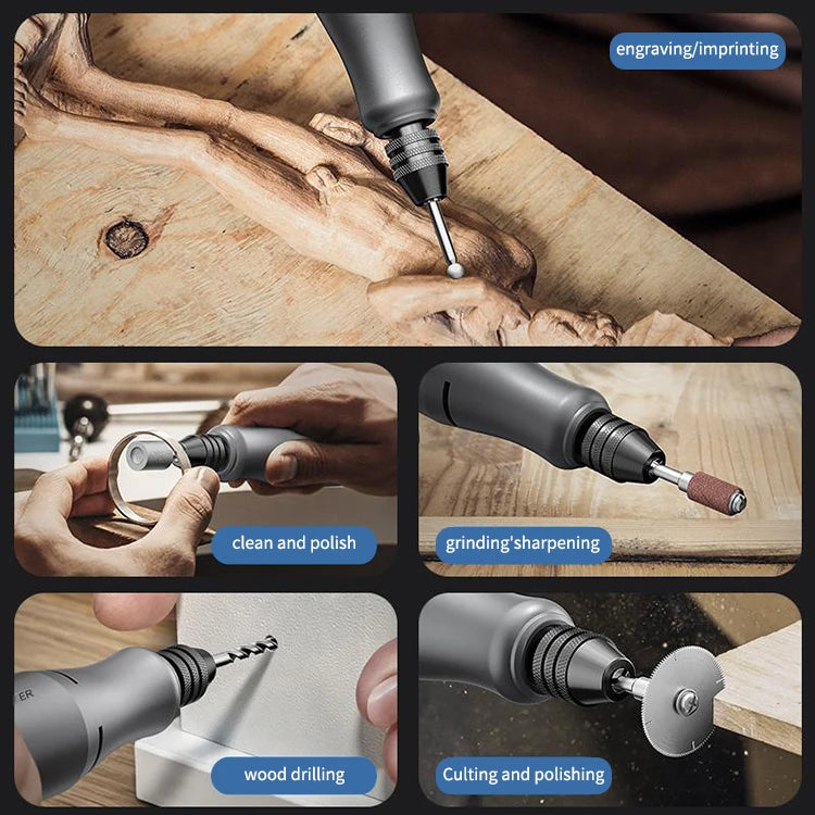 Mak Battery Long Endurance Speed Regulating Mini Cordless Drill 0.5-3.1mm 18000rpm for DIY Outdoor Work