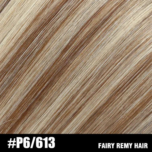 Fairy Remy Hair 20-22" Remy Keratin Flat Tip Human Hair Extensions Straight Capsules Natural Pre Bonded Hair 0.8g/Strand