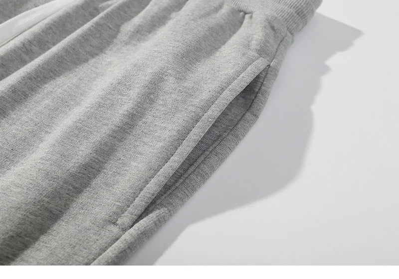 Vintage Sports Sweatpants Spring Autumn New Cotton Brown Joggers Fitness Casual Pencil Pants Loose Home Comfortable Sweatpants