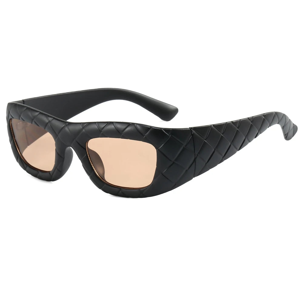 Superhot Eyewear 20524 Fashion 2024 Retro Y2K Rectangle UV400 Outdoor Vacation Shades Sunglasses