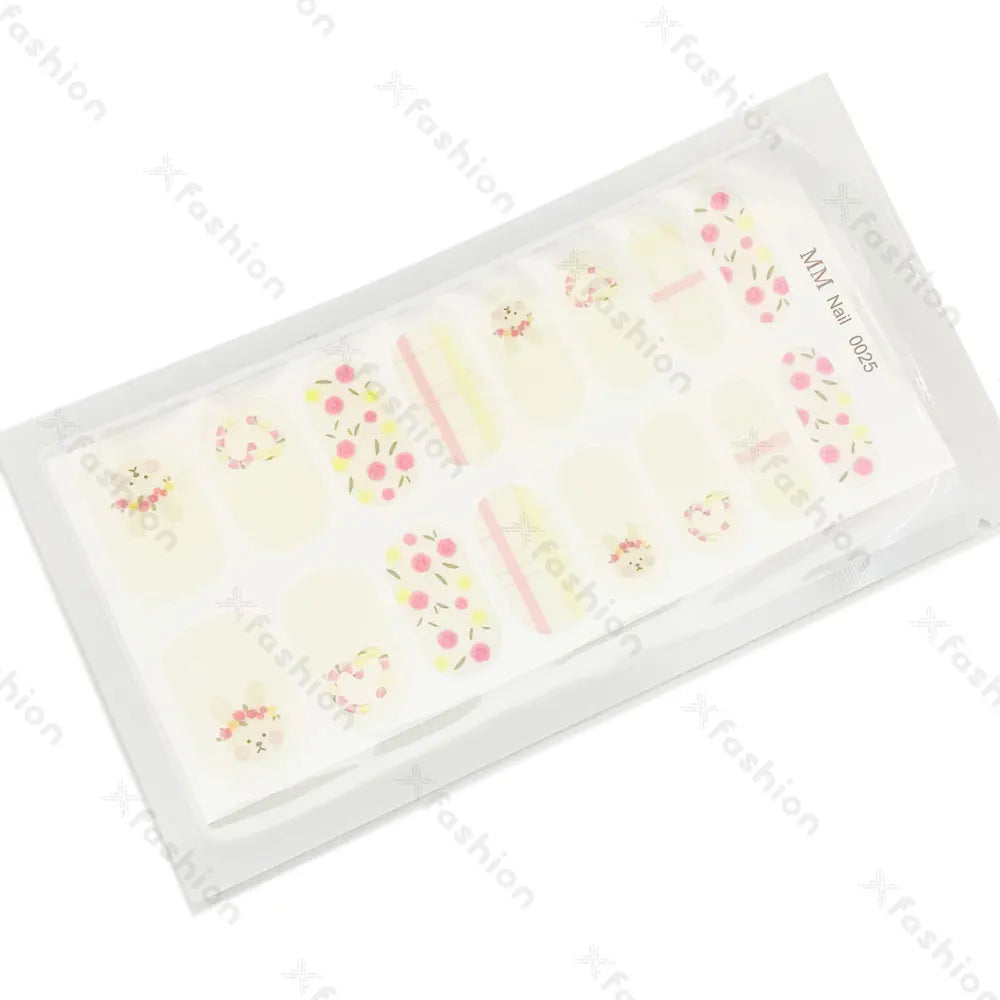 Hot Sale 16 Tips Solid Color Semi-Cured Gel Nail Stickers UV Light Durable Waterproof Long-Lasting Gel Nail Stickers Wholesale