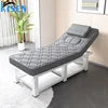 Kisen Hight Quality Beauty Salon Furniture Wooden Facial Latex Bed Fashion Designs Body Massage Table Beauty Bed for Sale