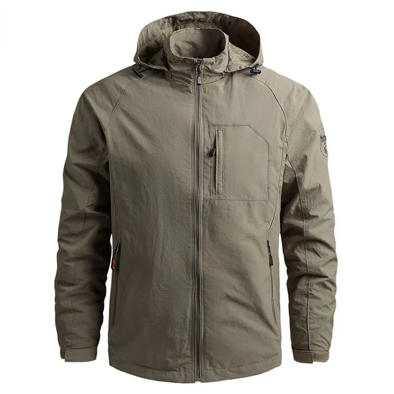 Jackets Coat Men Hooded Waterproof Windbreaker Autumn Casual Outdoor Hiking Jacket Tactics Military Winter Jackets Lightweight