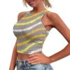 Hot Sale Hawaii Flower and Leaf Printed Summer Breathable Lady Sexy Tops Fashion Polynesian Pattern Vest Women's Skinny Tank Top