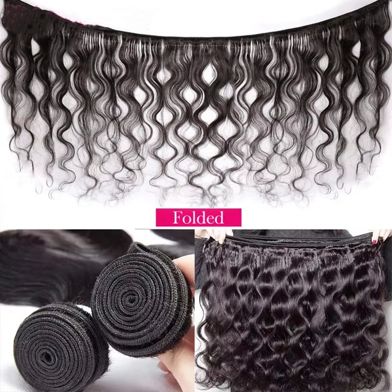 Body Wave Bundles Human Hair Double Drawn Remy Hair Extensions Brazilian Raw Hair Weaving Natural Black Human Hair Bundles