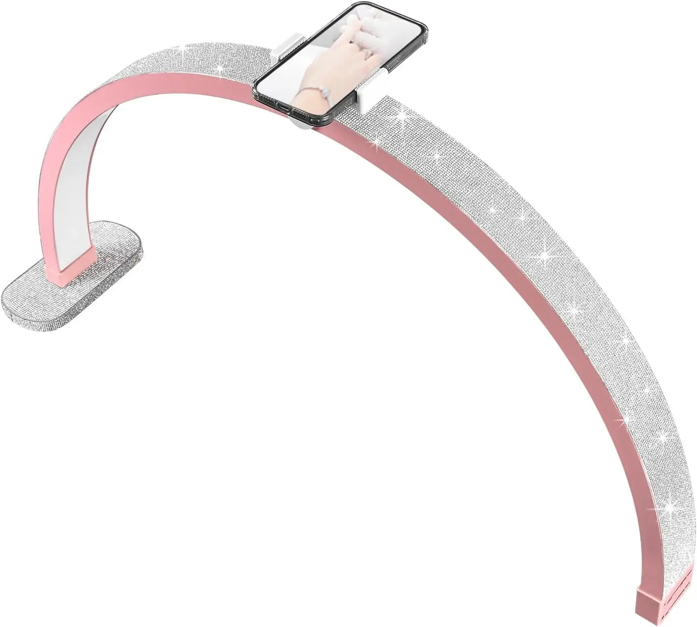 FOSOTO Arches Led Half Moon Lamp Light Desktops UV Nail Lamp for Nails Table Lamp with Phone Holder for Nail Tables