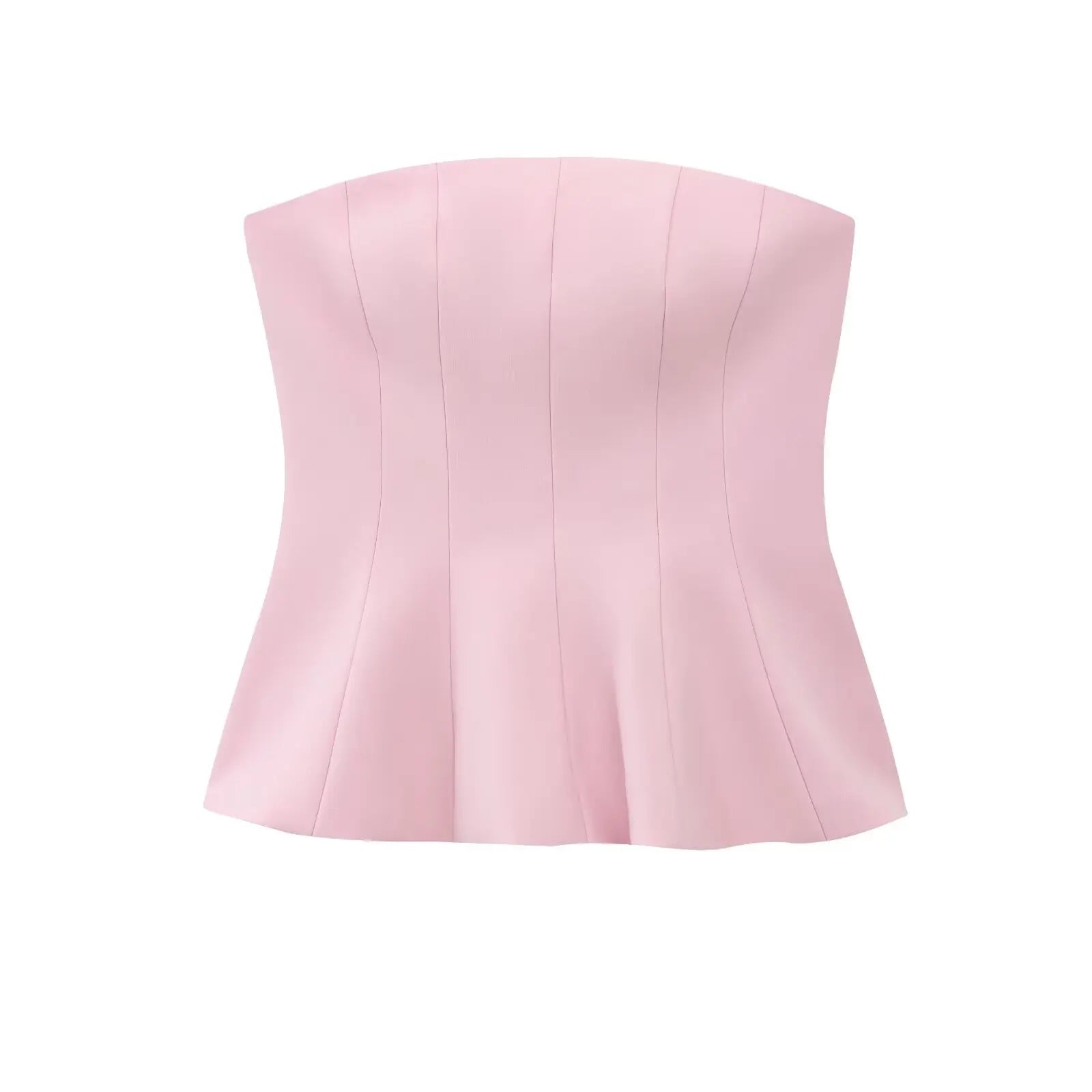 PB&ZA Women 2025 Spring New Chic Fashion Skirt Style with Top Down Tank Tops Vintage Backless Female Camis Chic Tops