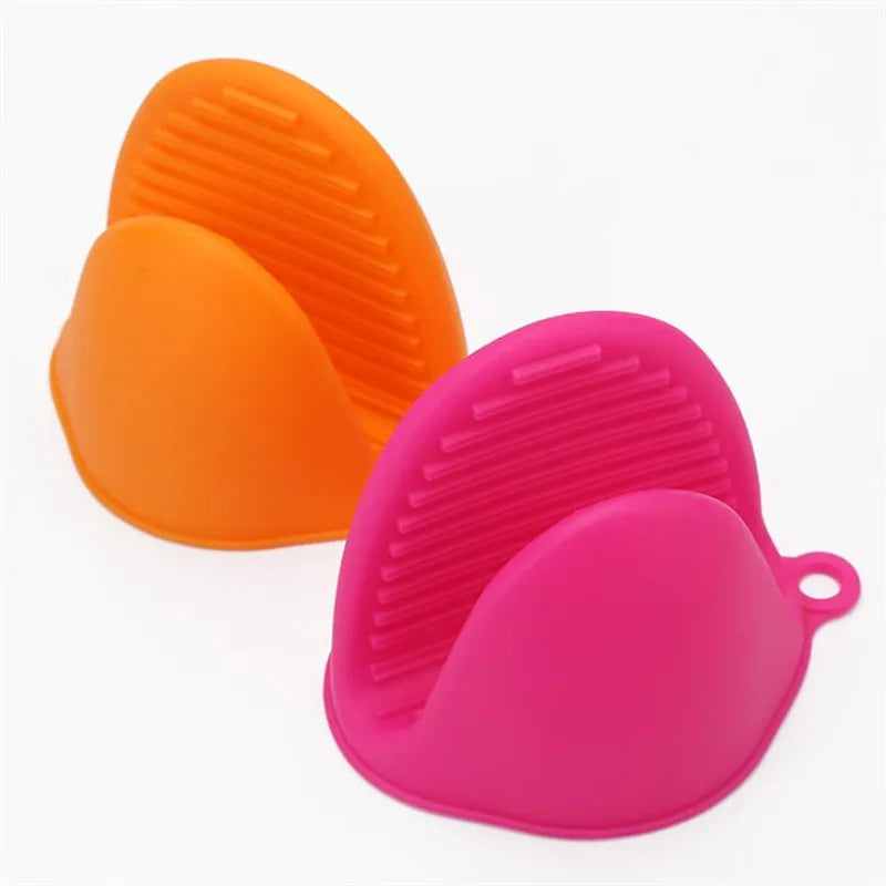 1pc Thicken Baking Silicone Oven Mitts Microwave Oven Glove Heat Insulation Anti-slip Grips Bowl Pot Clips Kitchen Gadgets